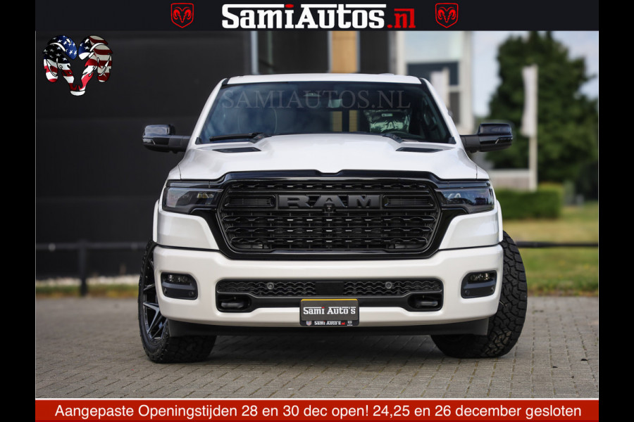 Dodge Ram 1500 Limited Night High Output 540HP 706Nm | Massage + Full Option | De Meest Luxe en Volle Pick-Up in zijn Klasse | Comfortabele Dubbele Cabine met Royale 5 Zitplaatsen | BPM vrij | Nu Leverbaar uit Voorraad | Voorraad Nr 2352 - 7649