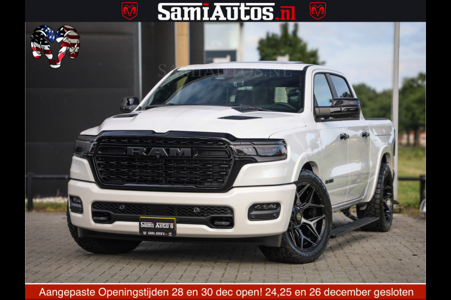Dodge Ram 1500 Limited Night High Output 540HP 706Nm | Massage + Full Option | De Meest Luxe en Volle Pick-Up in zijn Klasse | Comfortabele Dubbele Cabine met Royale 5 Zitplaatsen | BPM vrij | Nu Leverbaar uit Voorraad | Voorraad Nr 2352 - 7649