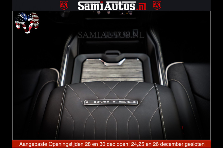 Dodge Ram 1500 Limited Night High Output 540HP 706Nm | Massage + Full Option | De Meest Luxe en Volle Pick-Up in zijn Klasse | Comfortabele Dubbele Cabine met Royale 5 Zitplaatsen | BPM vrij | Nu Leverbaar uit Voorraad | Voorraad Nr 2352 - 7649