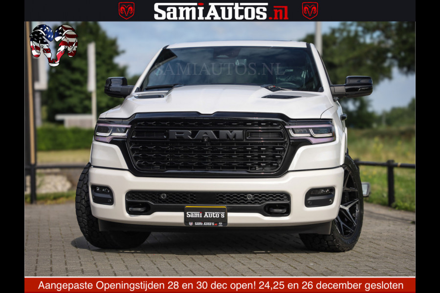 Dodge Ram 1500 Limited Night High Output 540HP 706Nm | Massage + Full Option | De Meest Luxe en Volle Pick-Up in zijn Klasse | Comfortabele Dubbele Cabine met Royale 5 Zitplaatsen | BPM vrij | Nu Leverbaar uit Voorraad | Voorraad Nr 2352 - 7649