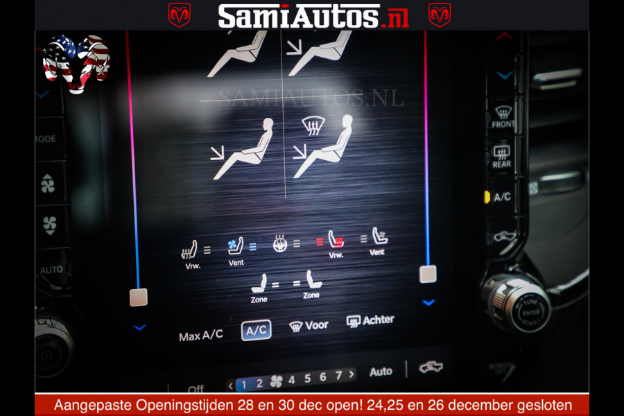 Dodge Ram 1500 Limited Night High Output 540HP 706Nm | Massage + Full Option | De Meest Luxe en Volle Pick-Up in zijn Klasse | Comfortabele Dubbele Cabine met Royale 5 Zitplaatsen | BPM vrij | Nu Leverbaar uit Voorraad | Voorraad Nr 2352 - 7649