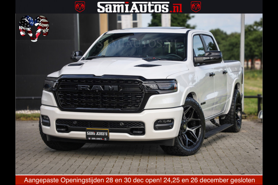 Dodge Ram 1500 Limited Night High Output 540HP 706Nm | Massage + Full Option | De Meest Luxe en Volle Pick-Up in zijn Klasse | Comfortabele Dubbele Cabine met Royale 5 Zitplaatsen | BPM vrij | Nu Leverbaar uit Voorraad | Voorraad Nr 2352 - 7649