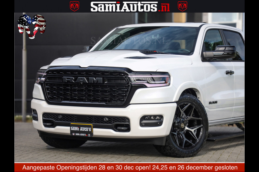 Dodge Ram 1500 Limited Night High Output 540HP 706Nm | Massage + Full Option | De Meest Luxe en Volle Pick-Up in zijn Klasse | Comfortabele Dubbele Cabine met Royale 5 Zitplaatsen | BPM vrij | Nu Leverbaar uit Voorraad | Voorraad Nr 2352 - 7649