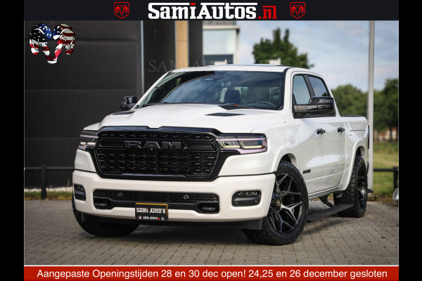 Dodge Ram 1500 Limited Night High Output 540HP 706Nm | Massage + Full Option | De Meest Luxe en Volle Pick-Up in zijn Klasse | Comfortabele Dubbele Cabine met Royale 5 Zitplaatsen | BPM vrij | Nu Leverbaar uit Voorraad | Voorraad Nr 2352 - 7649