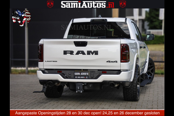 Dodge Ram 1500 Limited Night High Output 540HP 706Nm | Massage + Full Option | De Meest Luxe en Volle Pick-Up in zijn Klasse | Comfortabele Dubbele Cabine met Royale 5 Zitplaatsen | BPM vrij | Nu Leverbaar uit Voorraad | Voorraad Nr 2352 - 7649