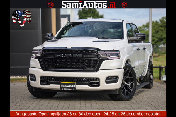 Dodge Ram 1500 Limited Night High Output 540HP 706Nm | Massage + Full Option | De Meest Luxe en Volle Pick-Up in zijn Klasse | Comfortabele Dubbele Cabine met Royale 5 Zitplaatsen | BPM vrij | Nu Leverbaar uit Voorraad | Voorraad Nr 2352 - 7649