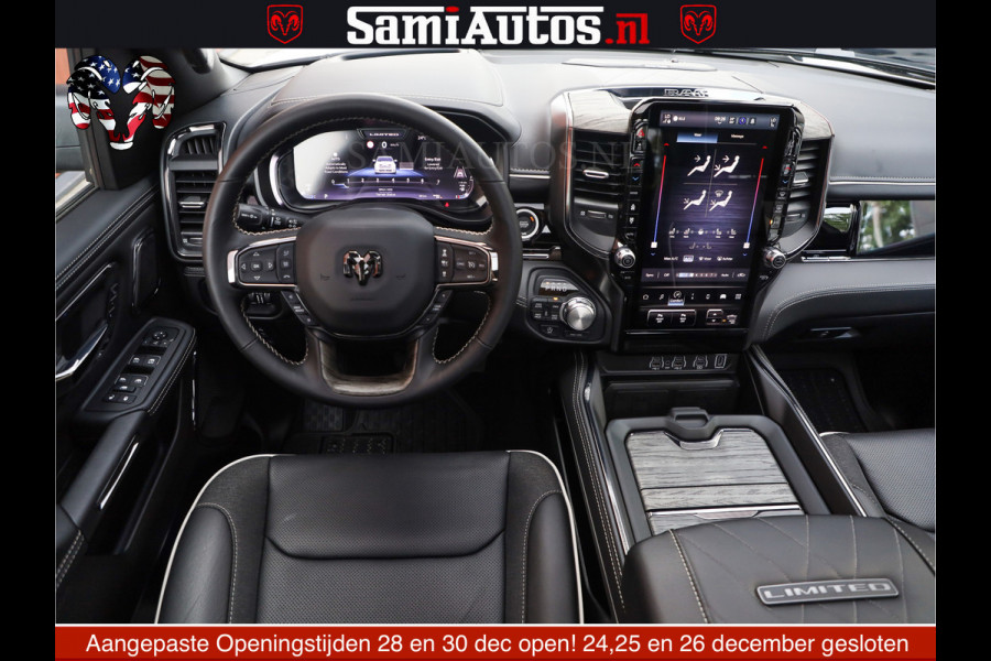 Dodge Ram 1500 Limited Night High Output 540HP 706Nm | Massage + Full Option | De Meest Luxe en Volle Pick-Up in zijn Klasse | Comfortabele Dubbele Cabine met Royale 5 Zitplaatsen | BPM vrij | Nu Leverbaar uit Voorraad | Voorraad Nr 2352 - 7649