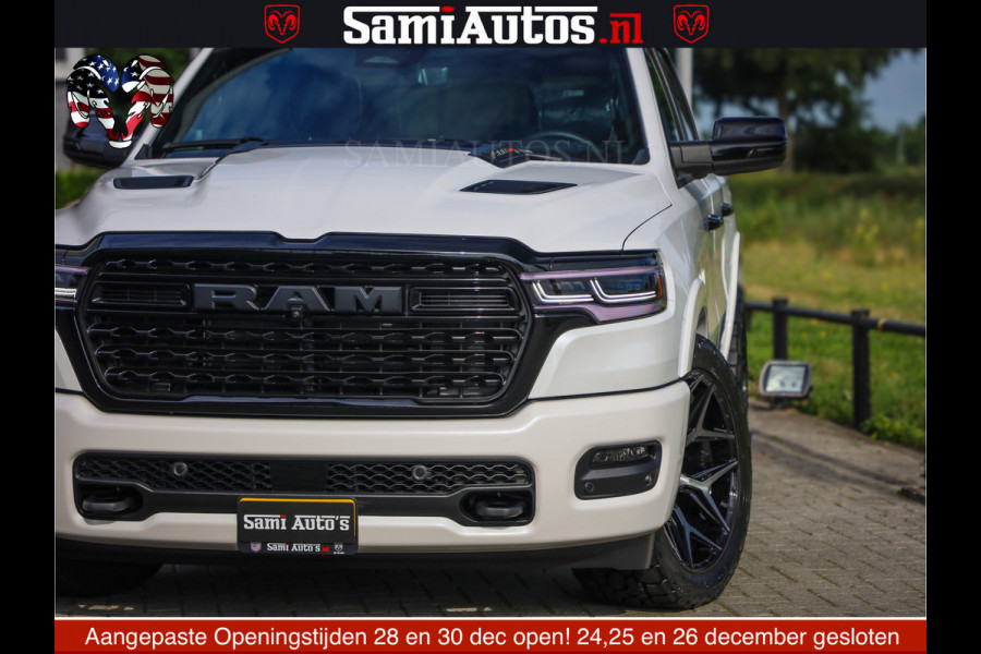 Dodge Ram 1500 Limited Night High Output 540HP 706Nm | Massage + Full Option | De Meest Luxe en Volle Pick-Up in zijn Klasse | Comfortabele Dubbele Cabine met Royale 5 Zitplaatsen | BPM vrij | Nu Leverbaar uit Voorraad | Voorraad Nr 2352 - 7649