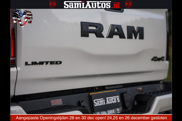 Dodge Ram 1500 Limited Night High Output 540HP 706Nm | Massage + Full Option | De Meest Luxe en Volle Pick-Up in zijn Klasse | Comfortabele Dubbele Cabine met Royale 5 Zitplaatsen | BPM vrij | Nu Leverbaar uit Voorraad | Voorraad Nr 2352 - 7649