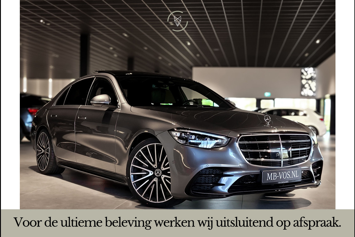 Mercedes-Benz S-Klasse 400d 4-M AMG Achterassturing|Ruitleder|Burmester|Rij-assistentie|Keyless|Night|21" Aut9