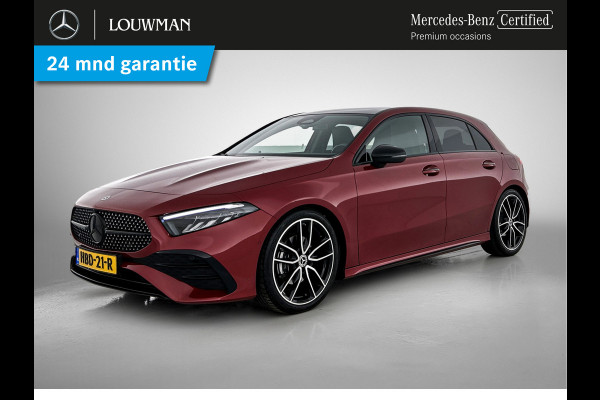 Mercedes-Benz A-Klasse 180 Star Edition AMG Line | Nightpakket | Dodehoekassistent | Smartphone integratie | KEYLESS GO | 19 inch AMG velgen | Sfeerverlichting | Verwarmde stoelen vooraan | Panoramaschuifdak |