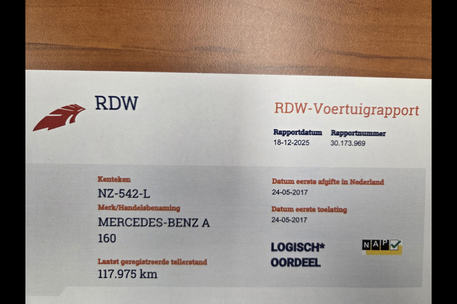 Mercedes-Benz A-Klasse 160 My First Star Airco Navigatie Cruisecontrol