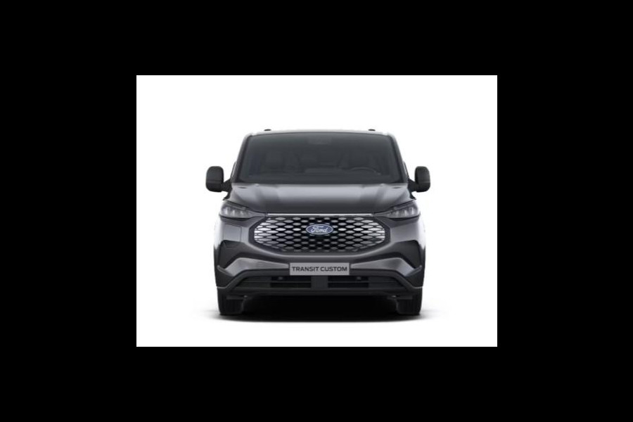 Ford E-Transit Custom 340 L2H1 Trend 65 kWh 218pk | Ford 8-weg verstelbare en verwarmbare bestuurdersstoel met armsteun (i.c.m. bijrijdersbank) | 13 polige trekhaak met Trailer Sway Control | Centrale dubbele vergrendeling | Driver Assistance Pack Premium | 2 AGM accus| 3-fase oplaadkabel | Vehicle Integration System