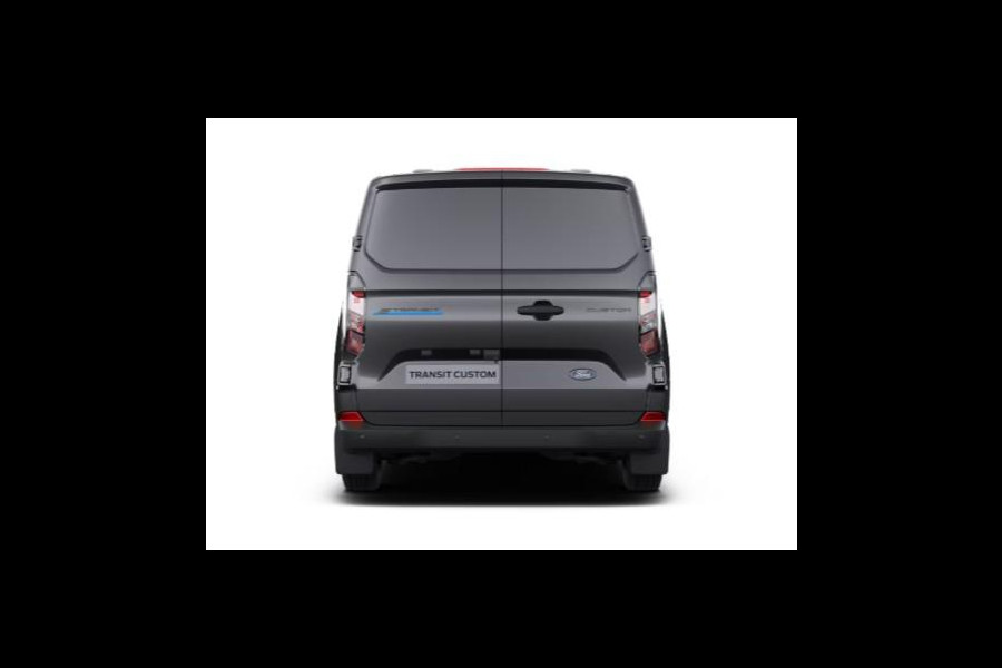 Ford E-Transit Custom 340 L2H1 Trend 65 kWh 218pk | Ford 8-weg verstelbare en verwarmbare bestuurdersstoel met armsteun (i.c.m. bijrijdersbank) | 13 polige trekhaak met Trailer Sway Control | Centrale dubbele vergrendeling | Driver Assistance Pack Premium | 2 AGM accus| 3-fase oplaadkabel | Vehicle Integration System