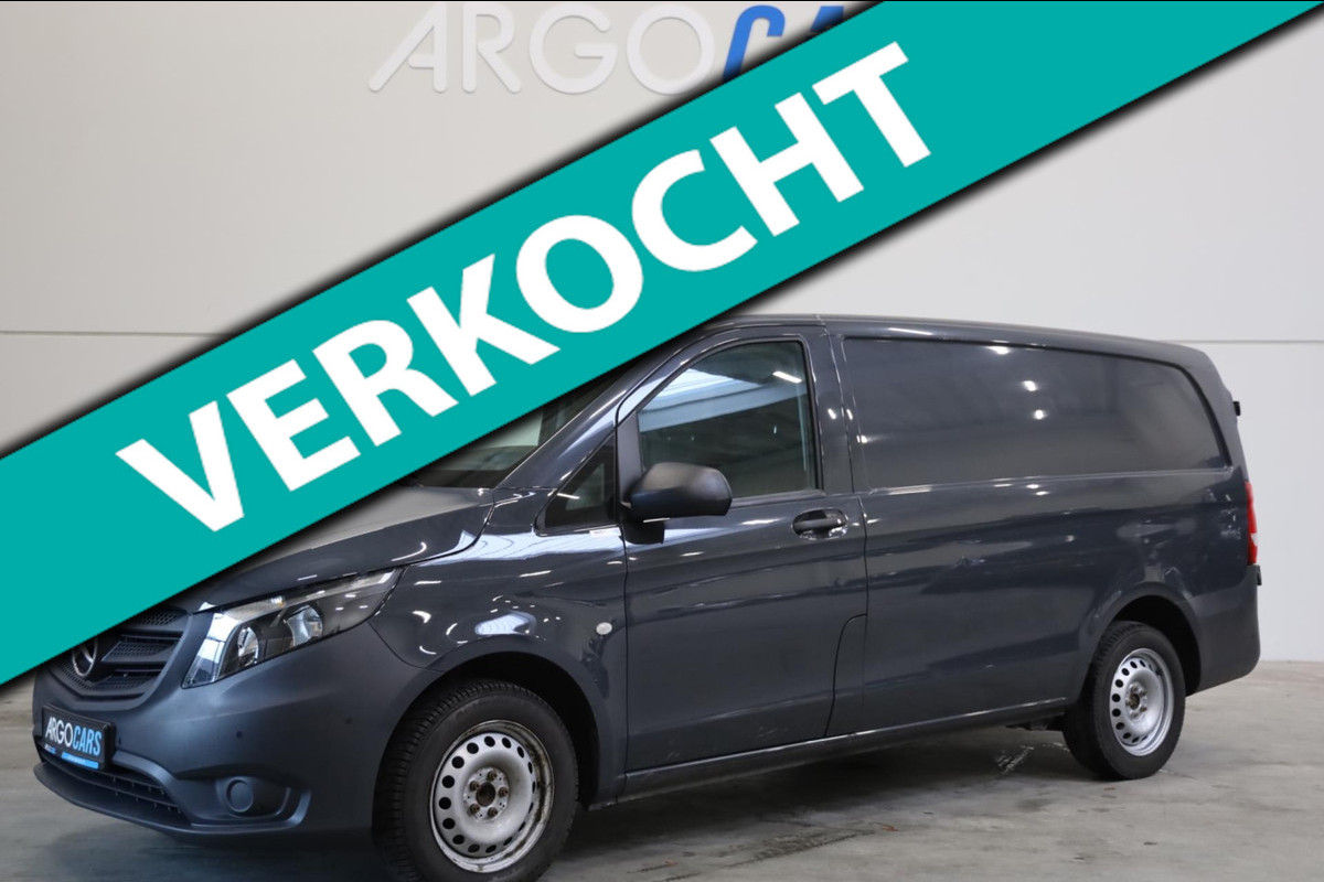 Mercedes-Benz Vito 114 CDI LANG AUT GRIJS CRUISE CONTROL CLIMA/AIRCO NAVI PDC TREKHAAK 3ZITS Lease v/a €88,- p.m. INRUIL MOGELIJK