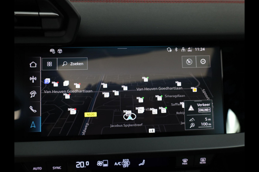 Audi A3 Sportback 45 TFSI e S edition Competition 272 pk SOH 100% S-tronic| Navigatie | Panoramadak | Private lease vanaf €798,- | Achteruitrijcamera | Adaptieve cruise control | Matrix LED koplampen |