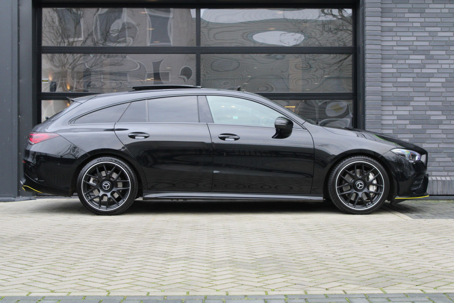 Mercedes-Benz CLA-Klasse Shooting Brake AMG 35 4MATIC Premium Plus | FULL OPTION! | SCHAALSTOELEN | STOELKOELING | PANO | HUD | BURMESTER | KEYLESS | 360 |