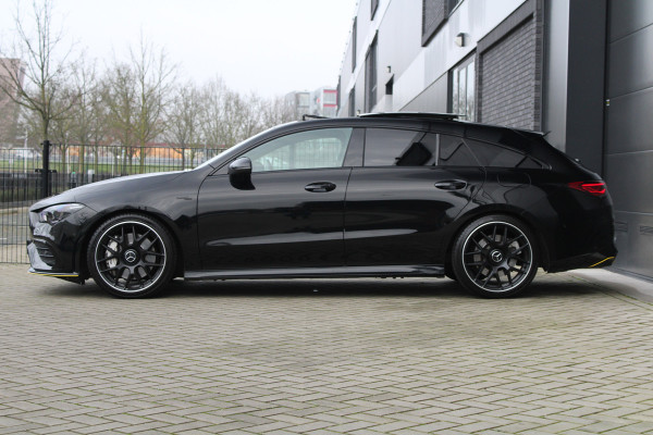Mercedes-Benz CLA-Klasse Shooting Brake AMG 35 4MATIC Premium Plus | FULL OPTION! | SCHAALSTOELEN | STOELKOELING | PANO | HUD | BURMESTER | KEYLESS | 360 |