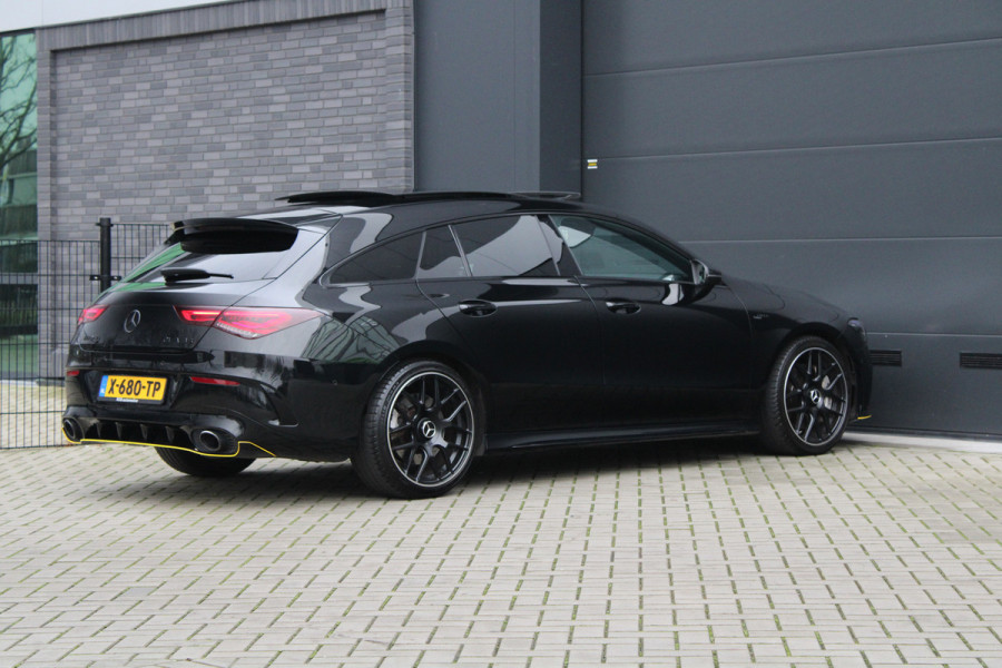 Mercedes-Benz CLA-Klasse Shooting Brake AMG 35 4MATIC Premium Plus | FULL OPTION! | SCHAALSTOELEN | STOELKOELING | PANO | HUD | BURMESTER | KEYLESS | 360 |