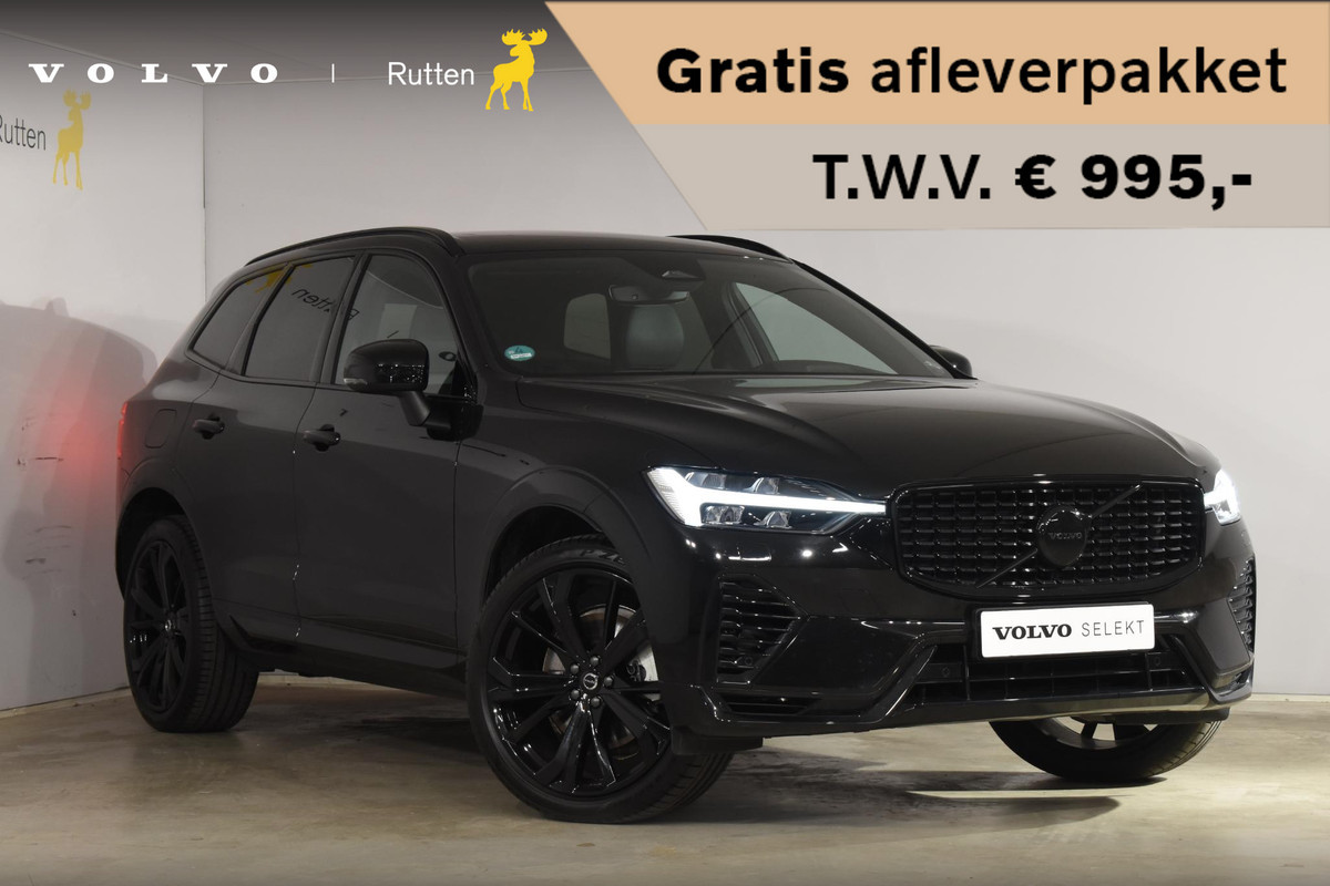 Volvo XC60 T6 350PK Plug-in Hybrid AWD Plus Black Edition Panoramadak | Adaptieve Cruise Control | Harman Kardon | Apple Carplay/Android Auto | Achterbank verwarmd
