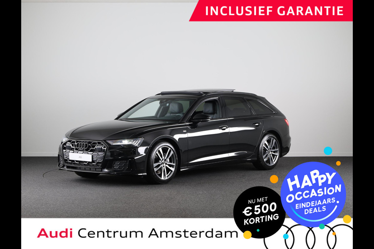 Audi A6 Avant 40 TFSI S edition Competition 204pk | Private lease vanaf € 1.140,- per maand | Panoramadak, achteruitrijcamera, Optiekpakket zwart plus, stoelverwarming voorin, variabele hoofdsteunen