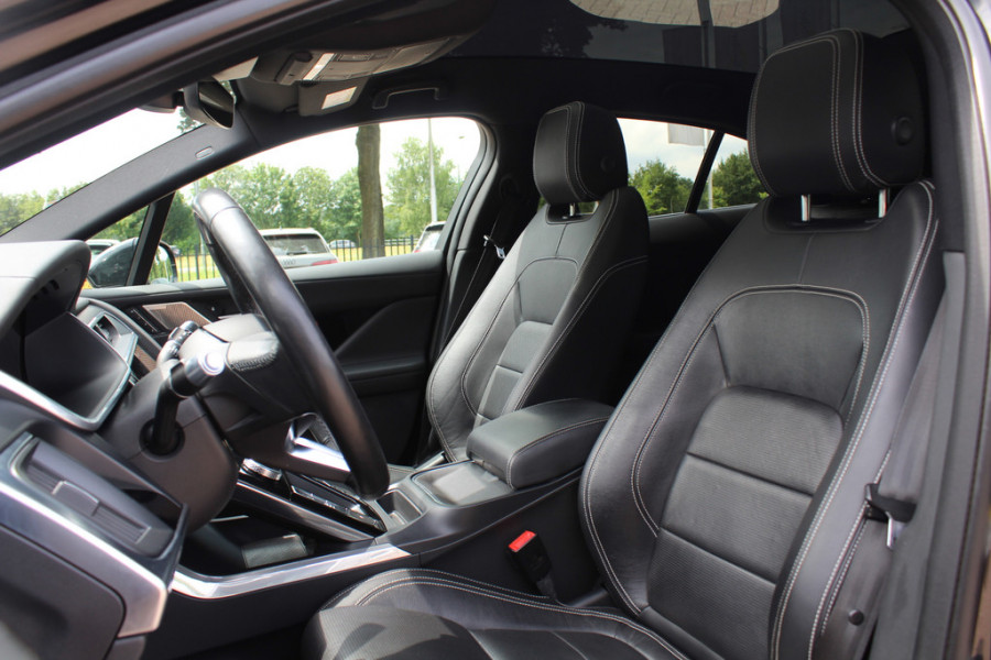 Jaguar I-PACE EV400 HSE 90 kWh / Panoramadak / Camera / Luchtvering / Keyless / 20'' / Meridian / Leder / Navigatie / Stoelverwarming / Stuurverwarming / DAB / Dodehoek / ACC