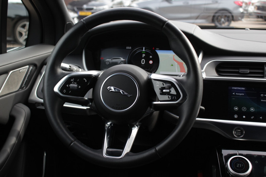 Jaguar I-PACE EV400 HSE 90 kWh / Panoramadak / Camera / Luchtvering / Keyless / 20'' / Meridian / Leder / Navigatie / Stoelverwarming / Stuurverwarming / DAB / Dodehoek / ACC