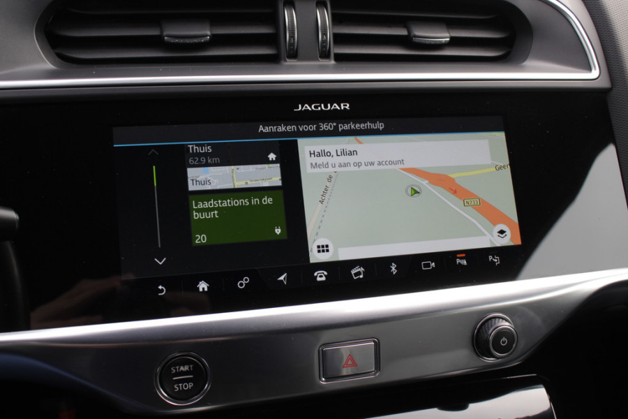 Jaguar I-PACE EV400 HSE 90 kWh / Panoramadak / Camera / Luchtvering / Keyless / 20'' / Meridian / Leder / Navigatie / Stoelverwarming / Stuurverwarming / DAB / Dodehoek / ACC