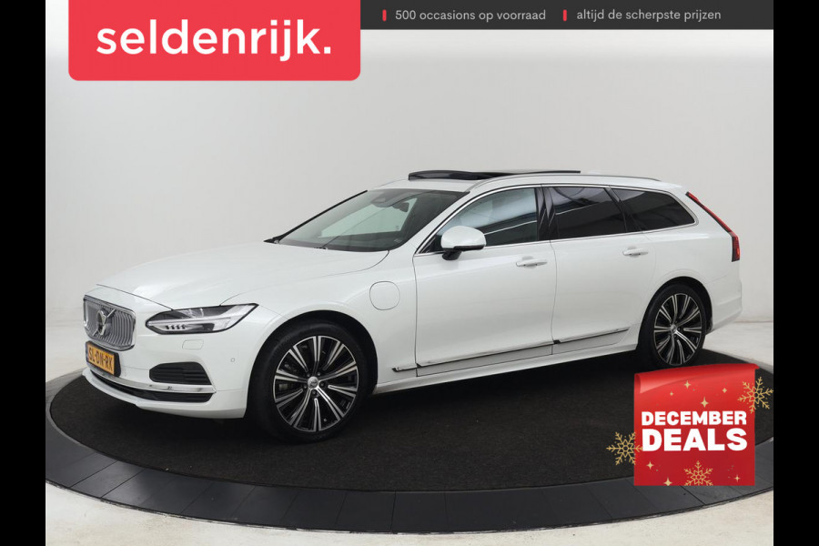 Volvo V90 2.0 T6 AWD Inscription Plug In | Panoramadak | Leder | Stoel & stuurverwarming | Trekhaak | Camera | Adaptive cruise | Carplay | Achterbankverwarming | 19'' | Harman/Kardon | PHEV