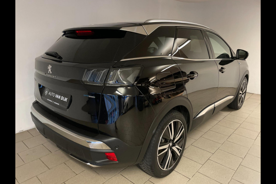 Peugeot 3008 1.6 HYbrid 225 Blue Lease GT AUTOMAAT AIRCO NAVI CRUISE PANO APPLE CARPLAY STOELVERW BLUETOOTH LM VELGEN NIEUWSTAAT