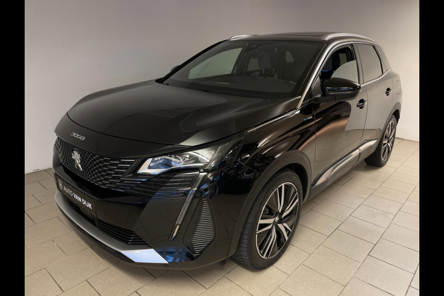 Peugeot 3008 1.6 HYbrid 225 Blue Lease GT AUTOMAAT AIRCO NAVI CRUISE PANO APPLE CARPLAY STOELVERW BLUETOOTH LM VELGEN NIEUWSTAAT