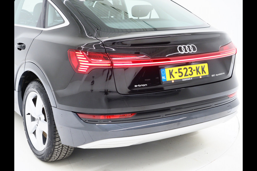 Audi e-tron Sportback 50 quattro Business edition Plus 71 kWh | Panoramadak | Luchtvering | Camera | Leder | Adaptive Cruise | Memory