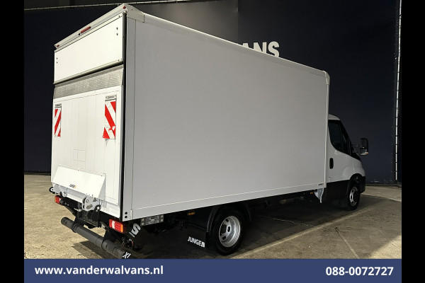 Iveco Daily 35C16H 157pk Bakwagen Dubbel Lucht Laadklep Euro6 Airco | 910kg laadvermogen Bijrijdersbank