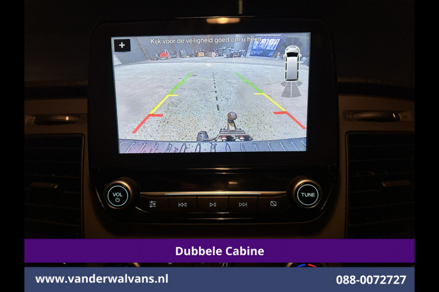 Ford Transit Custom 2.0 TDCI 131pk Automaat L2H1 Dubbele Cabine Euro6 Airco | 6-Zits | Camera | Navigatie | Apple Carplay | LED Cruisecontrol, Android Auto, Trekhaak, Stoelverwarming, Verwarmde voorruit, Parkeersensoren