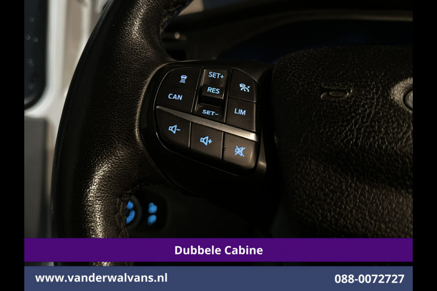 Ford Transit Custom 2.0 TDCI 131pk Automaat L2H1 Dubbele Cabine Euro6 Airco | 6-Zits | Camera | Navigatie | Apple Carplay | LED Cruisecontrol, Android Auto, Trekhaak, Stoelverwarming, Verwarmde voorruit, Parkeersensoren