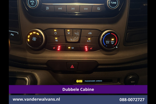 Ford Transit Custom 2.0 TDCI 131pk Automaat L2H1 Dubbele Cabine Euro6 Airco | 6-Zits | Camera | Navigatie | Apple Carplay | LED Cruisecontrol, Android Auto, Trekhaak, Stoelverwarming, Verwarmde voorruit, Parkeersensoren