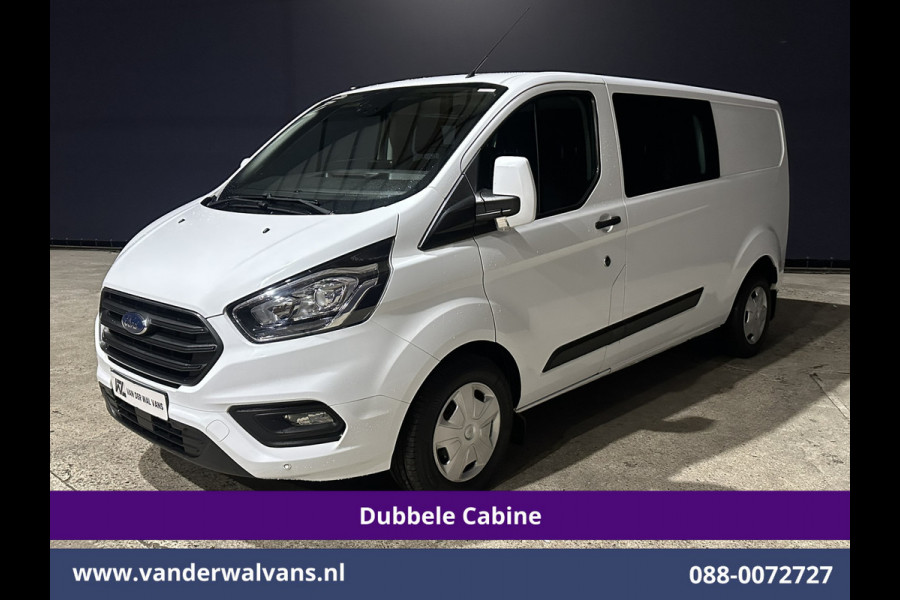 Ford Transit Custom 2.0 TDCI 131pk Automaat L2H1 Dubbele Cabine Euro6 Airco | 6-Zits | Camera | Navigatie | Apple Carplay | LED Cruisecontrol, Android Auto, Trekhaak, Stoelverwarming, Verwarmde voorruit, Parkeersensoren
