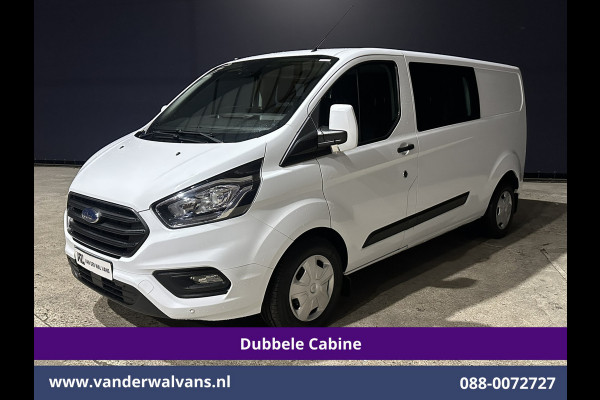 Ford Transit Custom 2.0 TDCI 131pk Automaat L2H1 Dubbele Cabine Euro6 Airco | 6-Zits | Camera | Navigatie | Apple Carplay | LED Cruisecontrol, Android Auto, Trekhaak, Stoelverwarming, Verwarmde voorruit, Parkeersensoren