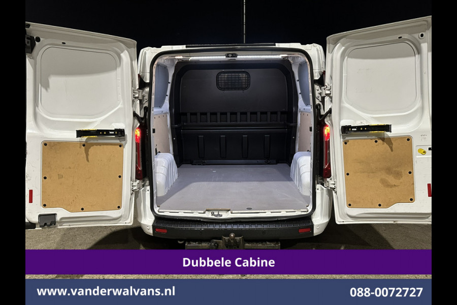 Ford Transit Custom 2.0 TDCI 131pk Automaat L2H1 Dubbele Cabine Euro6 Airco | 6-Zits | Camera | Navigatie | Apple Carplay | LED Cruisecontrol, Android Auto, Trekhaak, Stoelverwarming, Verwarmde voorruit, Parkeersensoren