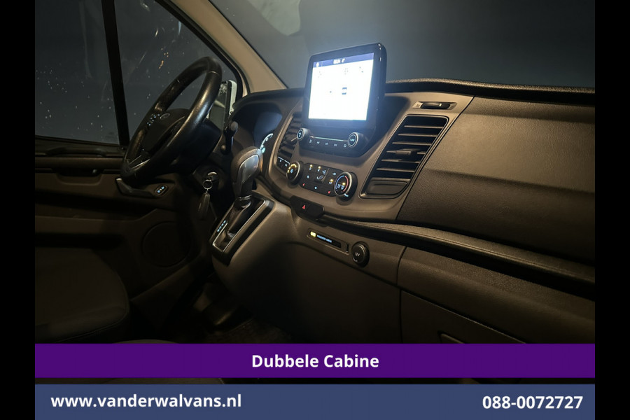 Ford Transit Custom 2.0 TDCI 131pk Automaat L2H1 Dubbele Cabine Euro6 Airco | 6-Zits | Camera | Navigatie | Apple Carplay | LED Cruisecontrol, Android Auto, Trekhaak, Stoelverwarming, Verwarmde voorruit, Parkeersensoren