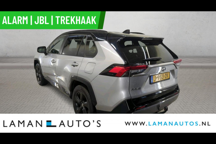 Toyota RAV4 2.5 Hybrid 218pk Bi-Tone | Alarm JBL CarPlay Halfleder Trekhaak ECC Nav 18" LMV ACC Camera Metallic | Hybrid Voorschoten
