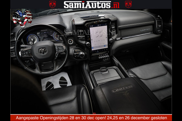 Dodge Ram 1500 LIMITED NIGHT | FEUL WHEELS | BOM VOL | 5.7 V8 4x4 | TOP STAAT | DUBBELE CABINE | MWK | XB9 | HUD | Deze RAM is momenteel in gebruik door ons. Gelieve ons te informeren indien u de pick-up wenst te bezichtigen.