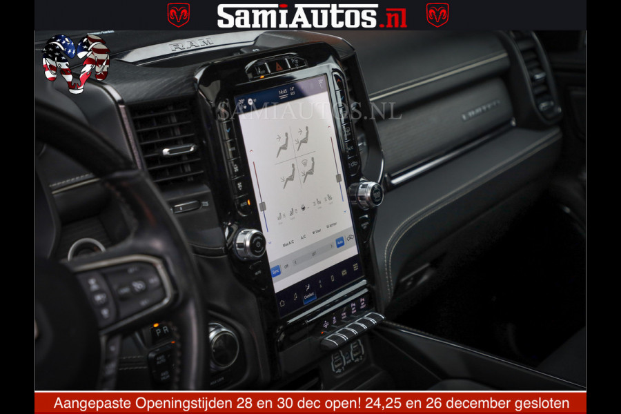 Dodge Ram 1500 LIMITED NIGHT | FEUL WHEELS | BOM VOL | 5.7 V8 4x4 | TOP STAAT | DUBBELE CABINE | MWK | XB9 | HUD | Deze RAM is momenteel in gebruik door ons. Gelieve ons te informeren indien u de pick-up wenst te bezichtigen.