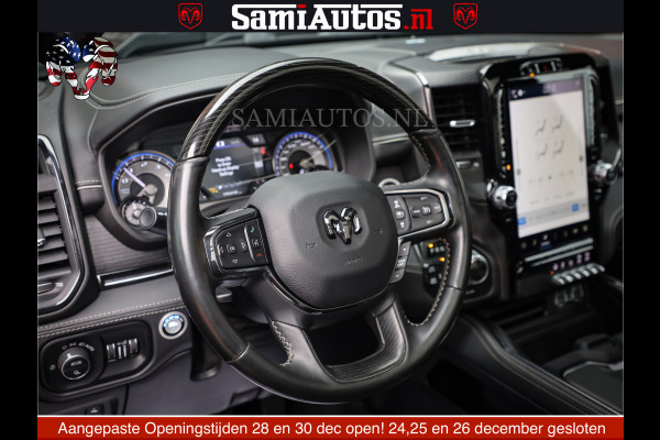 Dodge Ram 1500 LIMITED NIGHT | FEUL WHEELS | BOM VOL | 5.7 V8 4x4 | TOP STAAT | DUBBELE CABINE | MWK | XB9 | HUD | Deze RAM is momenteel in gebruik door ons. Gelieve ons te informeren indien u de pick-up wenst te bezichtigen.