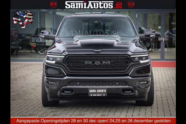 Dodge Ram 1500 LIMITED NIGHT | FEUL WHEELS | BOM VOL | 5.7 V8 4x4 | TOP STAAT | DUBBELE CABINE | MWK | XB9 | HUD | Deze RAM is momenteel in gebruik door ons. Gelieve ons te informeren indien u de pick-up wenst te bezichtigen.