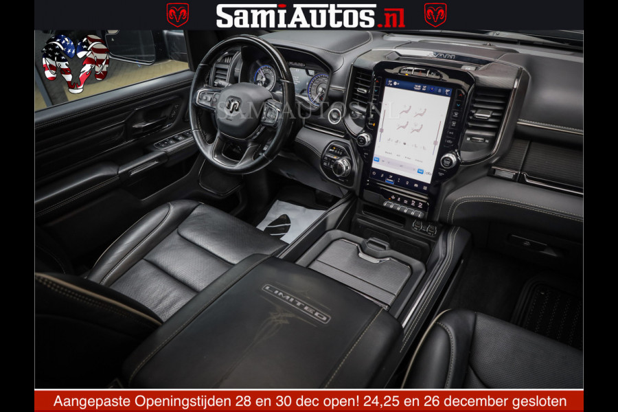 Dodge Ram 1500 LIMITED NIGHT | FEUL WHEELS | BOM VOL | 5.7 V8 4x4 | TOP STAAT | DUBBELE CABINE | MWK | XB9 | HUD | Deze RAM is momenteel in gebruik door ons. Gelieve ons te informeren indien u de pick-up wenst te bezichtigen.