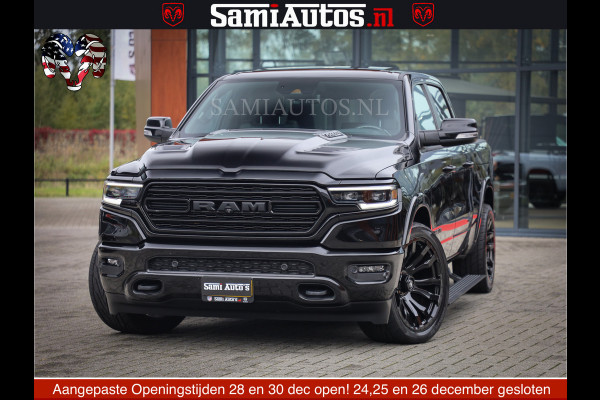 Dodge Ram 1500 LIMITED NIGHT | FEUL WHEELS | BOM VOL | 5.7 V8 4x4 | TOP STAAT | DUBBELE CABINE | MWK | XB9 | HUD | Deze RAM is momenteel in gebruik door ons. Gelieve ons te informeren indien u de pick-up wenst te bezichtigen.