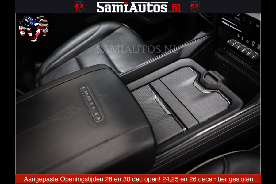 Dodge Ram 1500 LIMITED NIGHT | FEUL WHEELS | BOM VOL | 5.7 V8 4x4 | TOP STAAT | DUBBELE CABINE | MWK | XB9 | HUD | Deze RAM is momenteel in gebruik door ons. Gelieve ons te informeren indien u de pick-up wenst te bezichtigen.