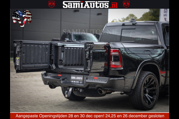 Dodge Ram 1500 LIMITED NIGHT | FEUL WHEELS | BOM VOL | 5.7 V8 4x4 | TOP STAAT | DUBBELE CABINE | MWK | XB9 | HUD | Deze RAM is momenteel in gebruik door ons. Gelieve ons te informeren indien u de pick-up wenst te bezichtigen.