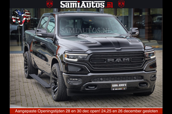 Dodge Ram 1500 LIMITED NIGHT | FEUL WHEELS | BOM VOL | 5.7 V8 4x4 | TOP STAAT | DUBBELE CABINE | MWK | XB9 | HUD | Deze RAM is momenteel in gebruik door ons. Gelieve ons te informeren indien u de pick-up wenst te bezichtigen.